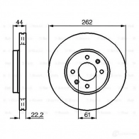 Тормозной диск BOSCH 0986478598 339045 BD51 8 52PW96 - Изображение 5