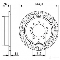 Тормозной диск BOSCH USVWB BD24 88 0986479v83 1193480142