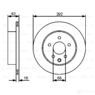 Тормозной диск BOSCH 1193479332 BD2 112 0986479c12 VNVQW3S - Изображение 3