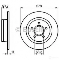 Тормозной диск BOSCH BD 1007 0986479070 062NP 339354 - Изображение 4