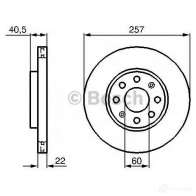 Тормозной диск BOSCH BD1 090 DAGRL 339483 0986479223 - Изображение 6
