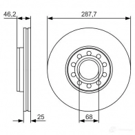 Тормозной диск BOSCH 0986479s19 BD1914 E1 90R-02C0289/0898 340424 - Изображение 4