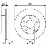 Тормозной диск BOSCH 0986479r86 E1 90R-02C0349/1229 BD1882 340393 - Изображение 6
