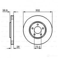 Тормозной диск BOSCH W4G5RK 339400 0986479117 BD9 59 - Изображение 6