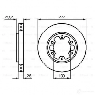 Тормозной диск BOSCH KRPKGAF 338997 0986478532 BD 455 - Изображение 6