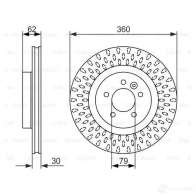 Тормозной диск BOSCH 0986479578 B D1421 339799 7FVBV44 - Изображение 5