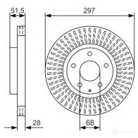 Тормозной диск BOSCH BD 2016 BD2016 0986479b15 340238 - Изображение 5