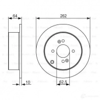 Тормозной диск BOSCH ESMBKHO 0986479371 B D1242 339621 - Изображение 5