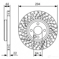 Тормозной диск BOSCH BD2137 BD 2137 0986479a69 Mini Coupe (R58) 1 2011 – 2015