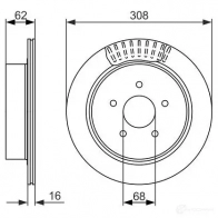 Тормозной диск BOSCH 339824 BD1 449 OEFG3 0986479606 - Изображение 3
