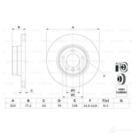 Тормозной диск BOSCH BD9 94 0986479055 339340 ZPELU9O - Изображение 3
