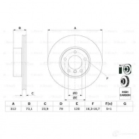 Тормозной диск BOSCH 0986479381 BD1248 339630 CD1191 - Изображение 4