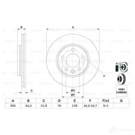 Тормозной диск BOSCH 339380 BD 1027 0986479097 CKIPOSA - Изображение 5