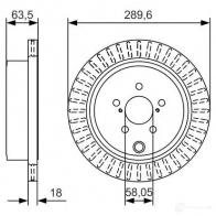 Тормозной диск BOSCH BD 2143 0986479a83 OWX3AI 340212 - Изображение 5
