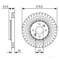 Тормозной диск BOSCH 0986479a85 BD 2145 340214 P3OWQ - Изображение 4