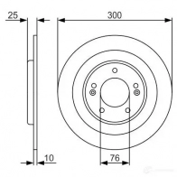 Тормозной диск BOSCH RSCU2K BD 1733 340188 0986479a46 - Изображение 5