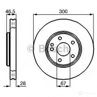 Тормозной диск BOSCH 0986478876 XWIJP BD7 75 339239 - Изображение 6