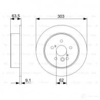 Тормозной диск BOSCH 0986479c02 BD210 2 1193479319 76NWL - Изображение 5