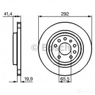 Тормозной диск BOSCH 4XZAUV 339422 BD97 9 0986479142 - Изображение 6