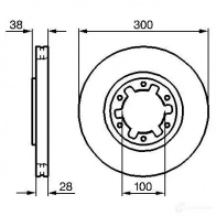 Тормозной диск BOSCH BD918 0986479031 339317 E1 90 R - 02C0074/0408 - Изображение 5