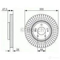 Тормозной диск BOSCH BD2 190 0986479c51 1193479384 8V3HXVU - Изображение 6