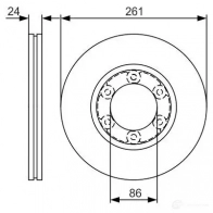 Тормозной диск BOSCH 0986479r16 SC43G BD 1751 340329