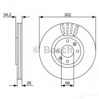 Тормозной диск BOSCH 1193479415 0986479c72 BD22 11 FX8QI - Изображение 7