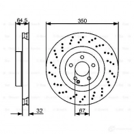 Тормозной диск BOSCH 0986479412 ZO8ZIJ 339657 BD13 06 - Изображение 6