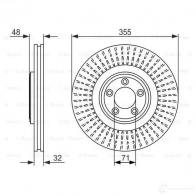 Тормозной диск BOSCH BD15 84 DI3KHS1 339960 0986479754 - Изображение 5