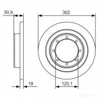 Тормозной диск BOSCH 0986479a93 ZM3HDM 340222 BD 2153 - Изображение 6
