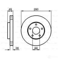 Тормозной диск BOSCH B D917 WIN9SJ 0986479030 339316 - Изображение 4