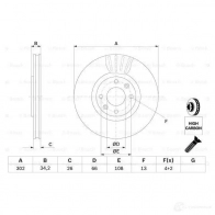 Тормозной диск BOSCH 339771 0986479548 5AEM4EW BD13 92 - Изображение 5
