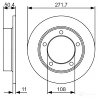 Тормозной диск BOSCH 0986479r73 N9DWP 340381 B D1872 - Изображение 2