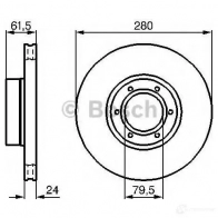 Тормозной диск BOSCH 0986478745 339154 BD658 E1 90 R -02C0348/0208 - Изображение 5