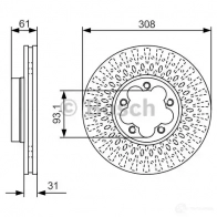 Тормозной диск BOSCH BD242 0 340279 0986479c99 W5Q784 - Изображение 2