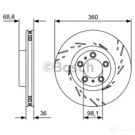 Тормозной диск BOSCH 340298 BD24 44 LBHBK9X 0986479d23 - Изображение 3
