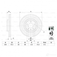Тормозной диск BOSCH 0986479753 339959 BD 1583 QL6U2L - Изображение 4