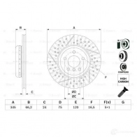 Тормозной диск BOSCH 1424862718 0986479e15 IGAGES BD 2679 - Изображение 2
