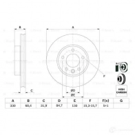 Тормозной диск BOSCH 339506 USN8C 0986479248 BD11 13 - Изображение 5