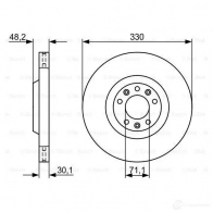 тормозной диск BOSCH 0986479192 8UUHJ B D1062 339457 - Изображение 5
