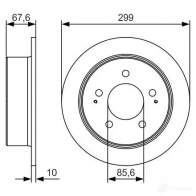 Тормозной диск BOSCH 0986479u21 340587 BD2319 E1 90R-02C0357/0167 - Изображение 6