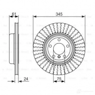 Тормозной диск BOSCH KYBUKB6 BD156 1 339935 0986479729 - Изображение 5