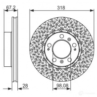 Тормозной диск BOSCH SDC18J BD139 4 339773 0986479550 - Изображение 5