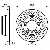 Тормозной диск BOSCH 0986478592 339039 BD 512 5LQZZ - Изображение 3