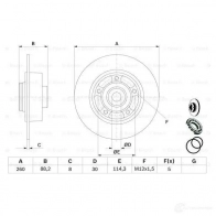 Тормозной диск BOSCH BD2227 E1 90R-02C0310/0039 0986479c88 1193479433 - Изображение 6