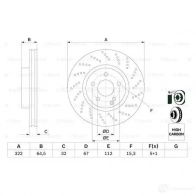 Тормозной диск BOSCH 339653 0986479408 BD 1302 TOO4Z - Изображение 6