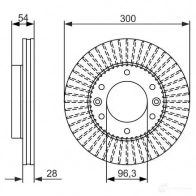 Тормозной диск BOSCH BD15 28 339901 LFR6MR 0986479693 - Изображение 5