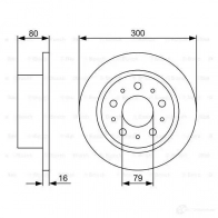 Тормозной диск BOSCH 339571 BD122 1 0VK4F 0986479317 - Изображение 4