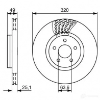 Тормозной диск BOSCH BD167 7 339874 0986479660 TPANVWE - Изображение 5