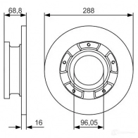 Тормозной диск BOSCH 0986479a50 2XL1H BD 2122 340192 - Изображение 5
